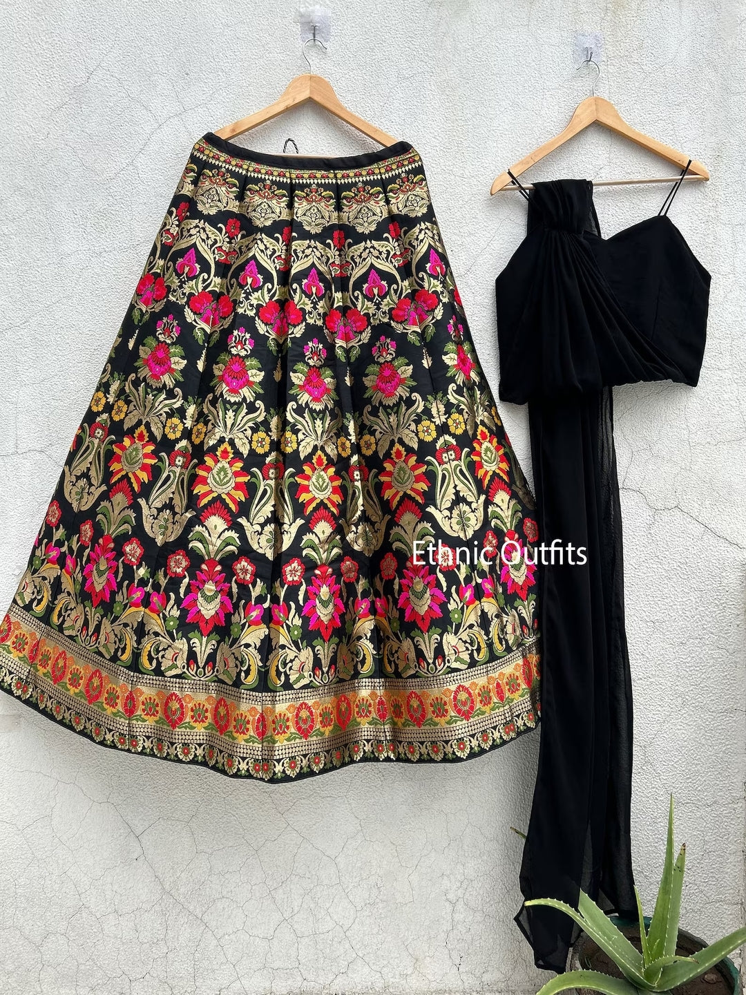 Beautiful Black Lehenga Choli For Women Bridesmaids Ready To Wear Lahenga Choli Bollywood Style Ghagra Choli Set Indian Wedding Wear Outfits
