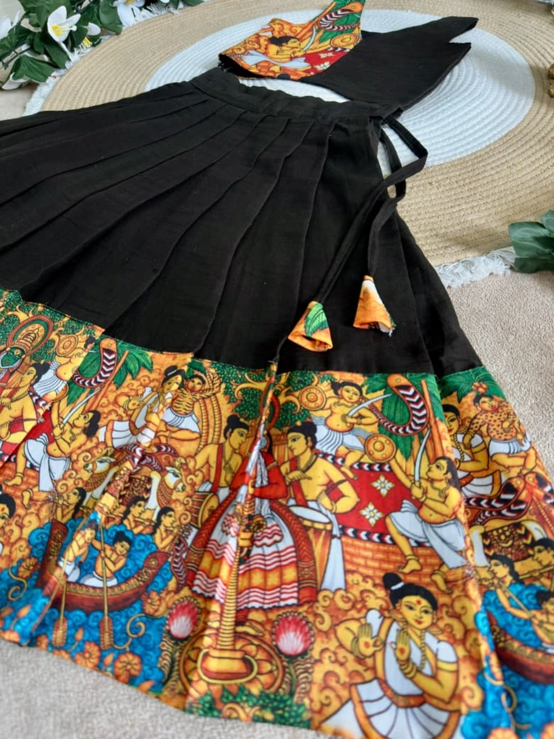 BRIDAL TONE SILK KATHAKALI HERITAGE KIDS LAHENGA CHOLI