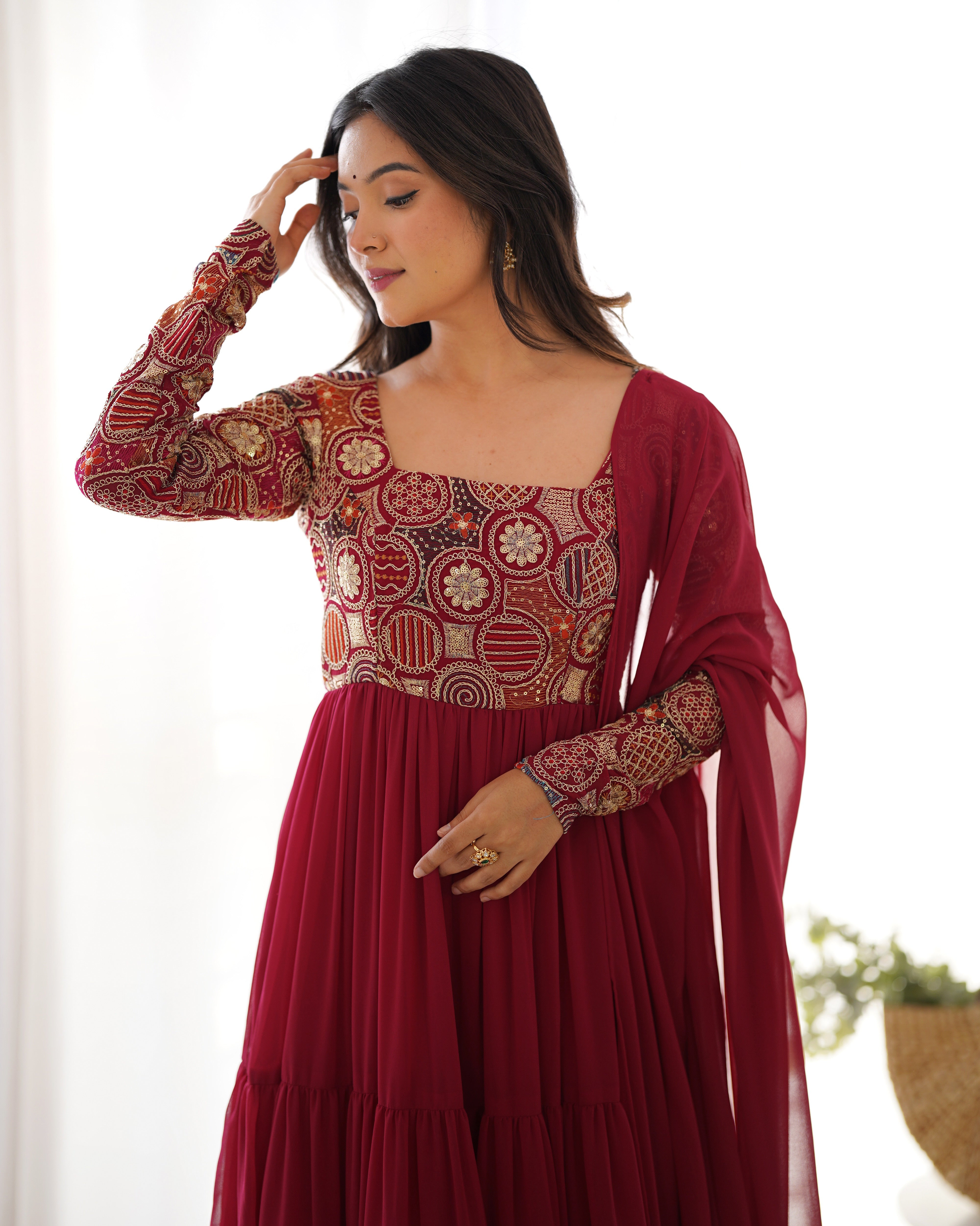 Premium Designer Anarkali Set