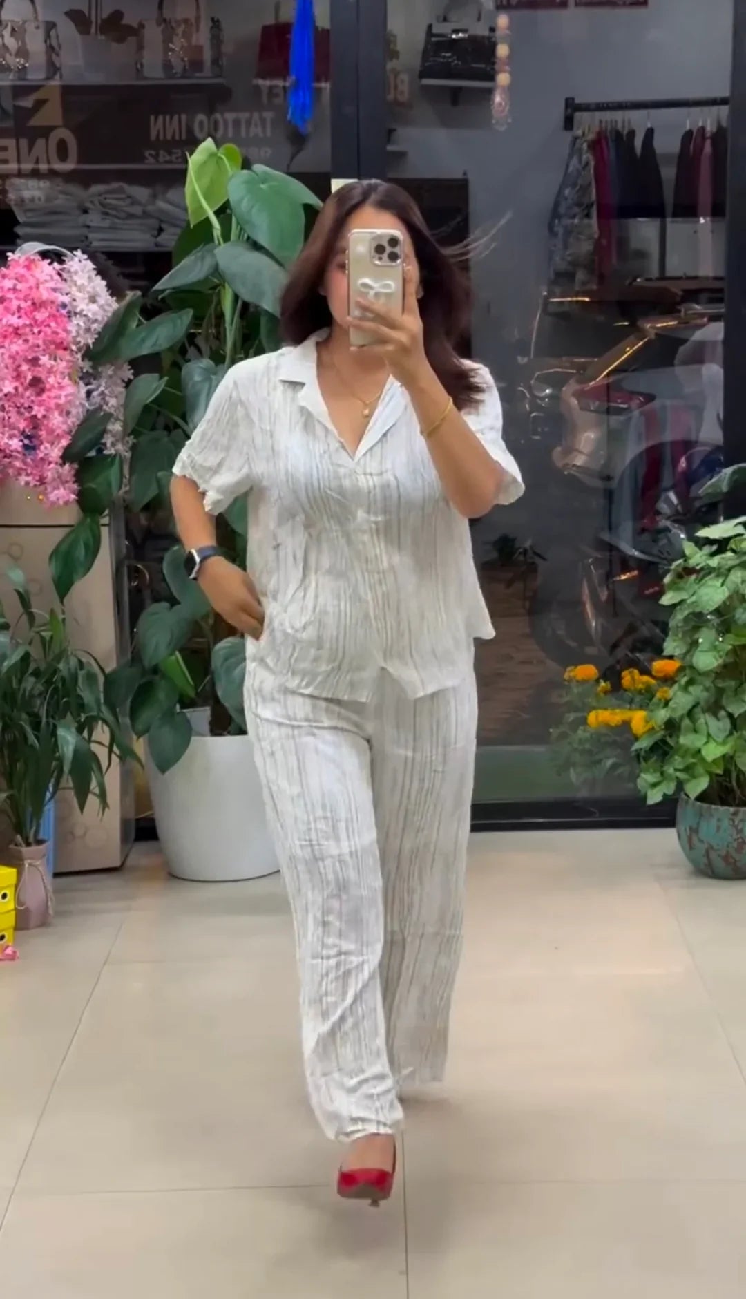 Sky Pure Linen Co-ord Set