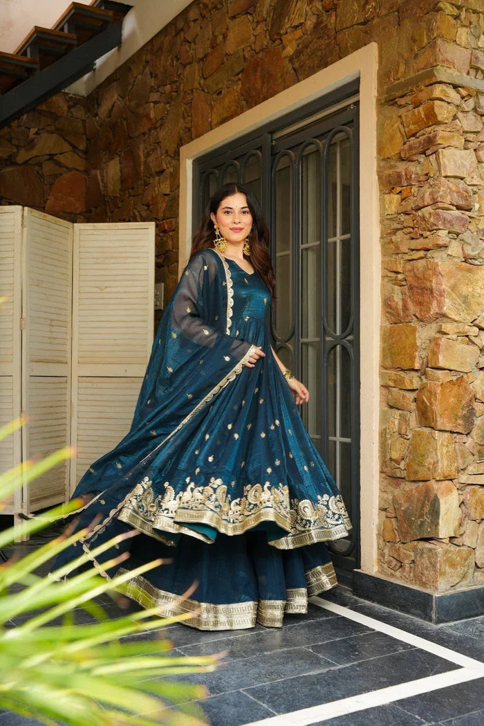 Azira Rama  Color Premium Anarkali Suit Set