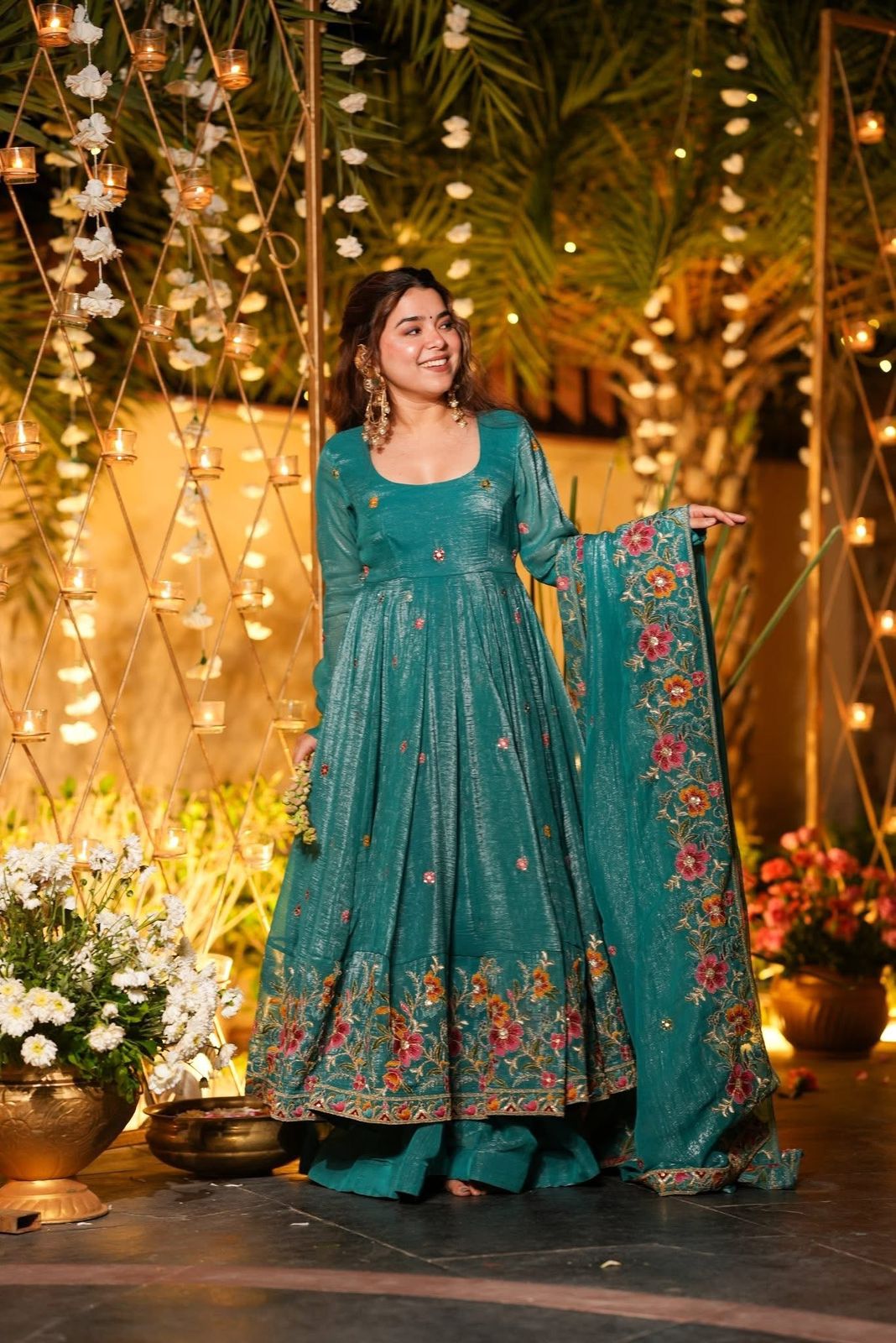 Premium Designer Anarkali Gown Sharara Set