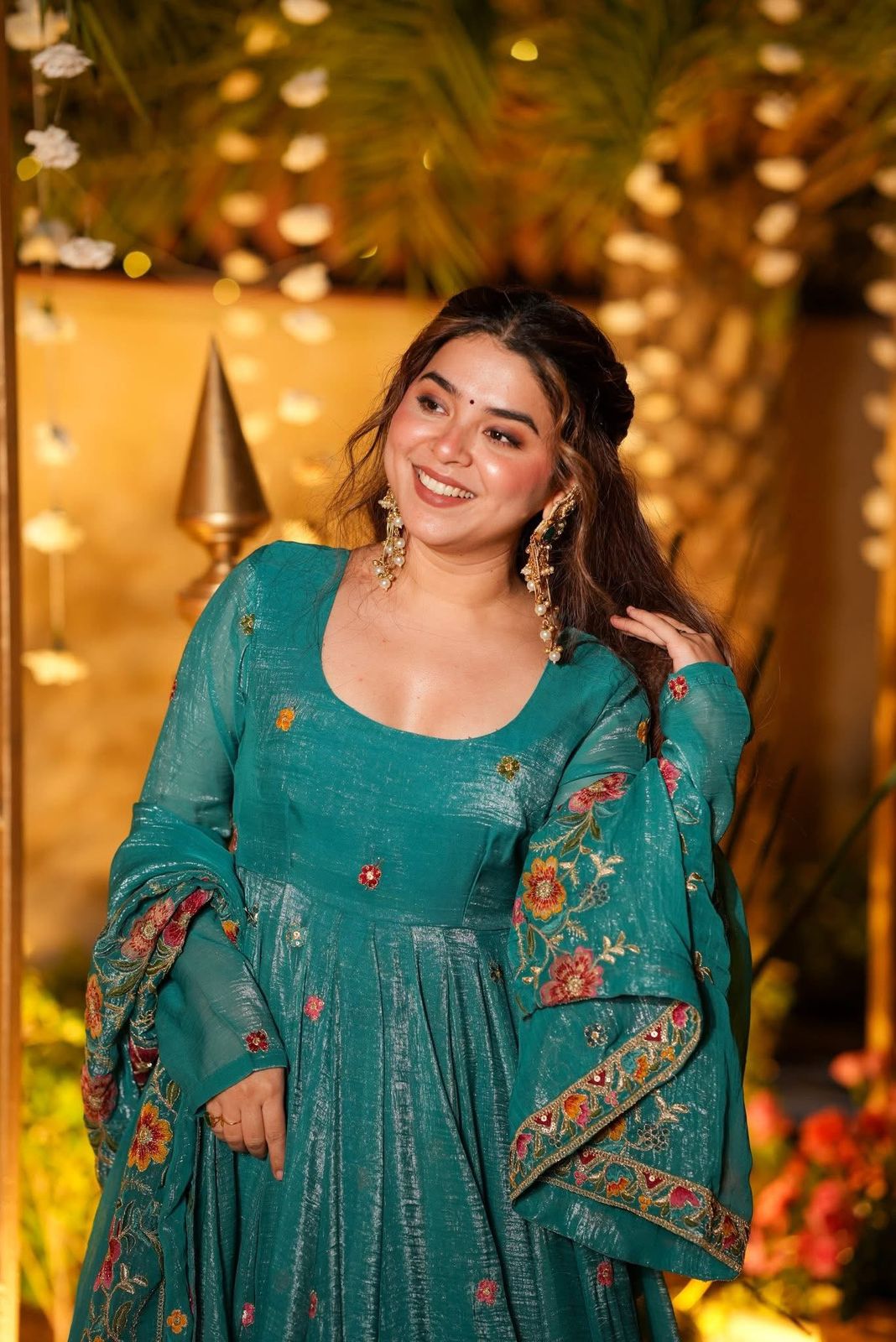 Premium Designer Anarkali Gown Sharara Set