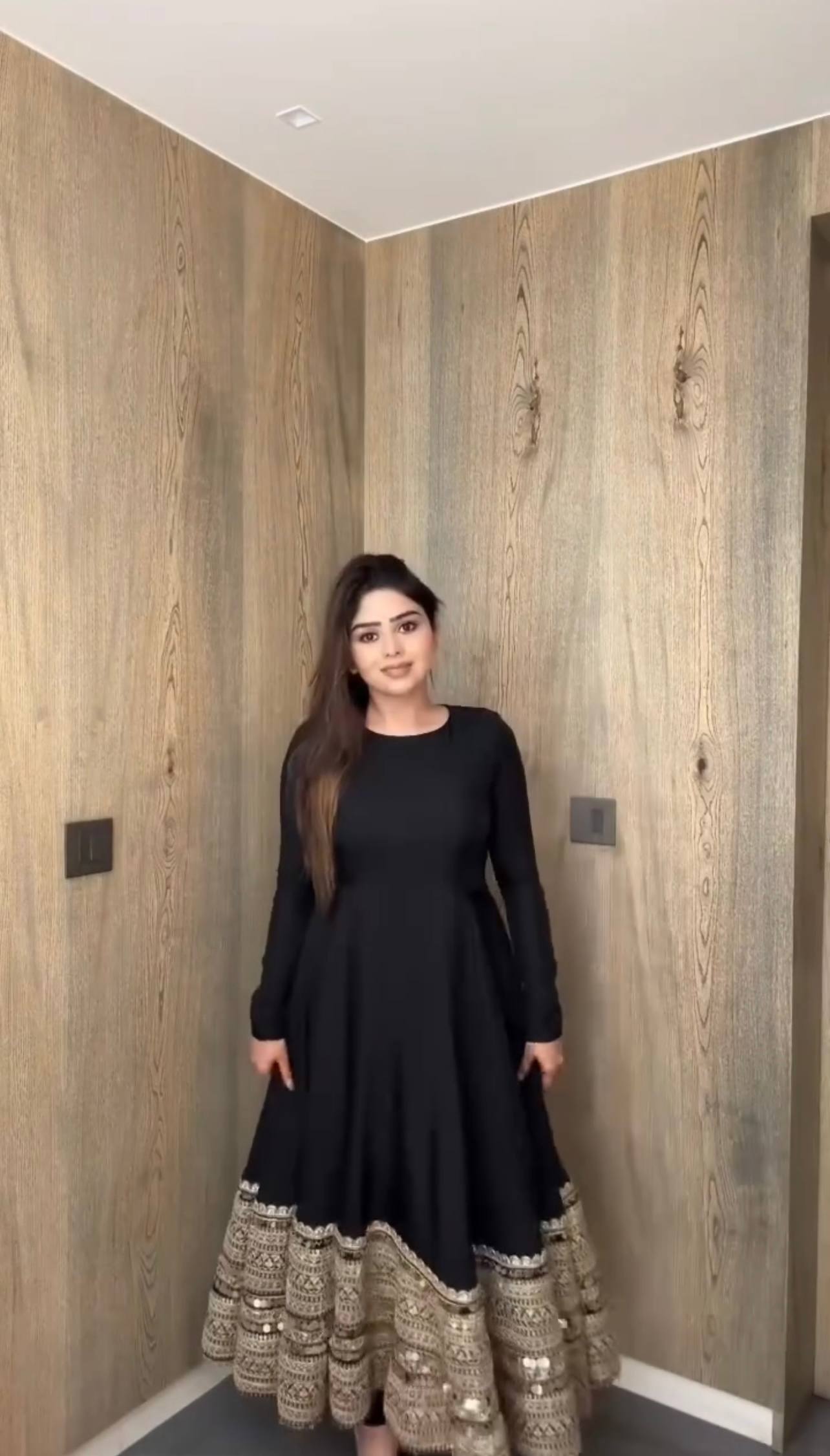 Premium Black Anarkali Suit Set