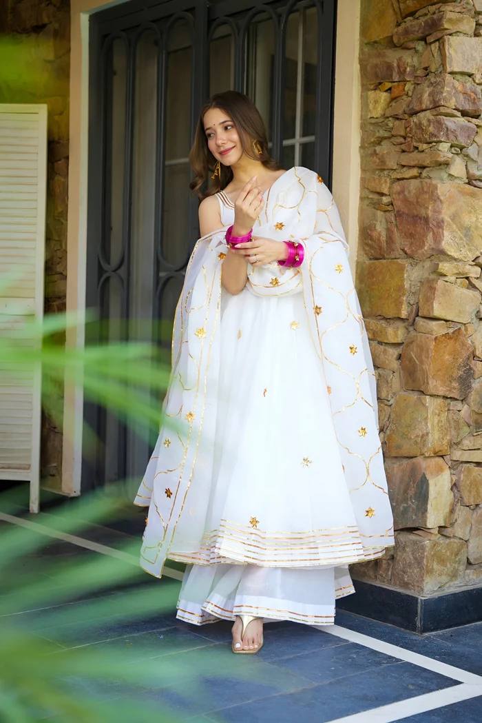 Premium Faux Georgette Anarkali Kurta Set