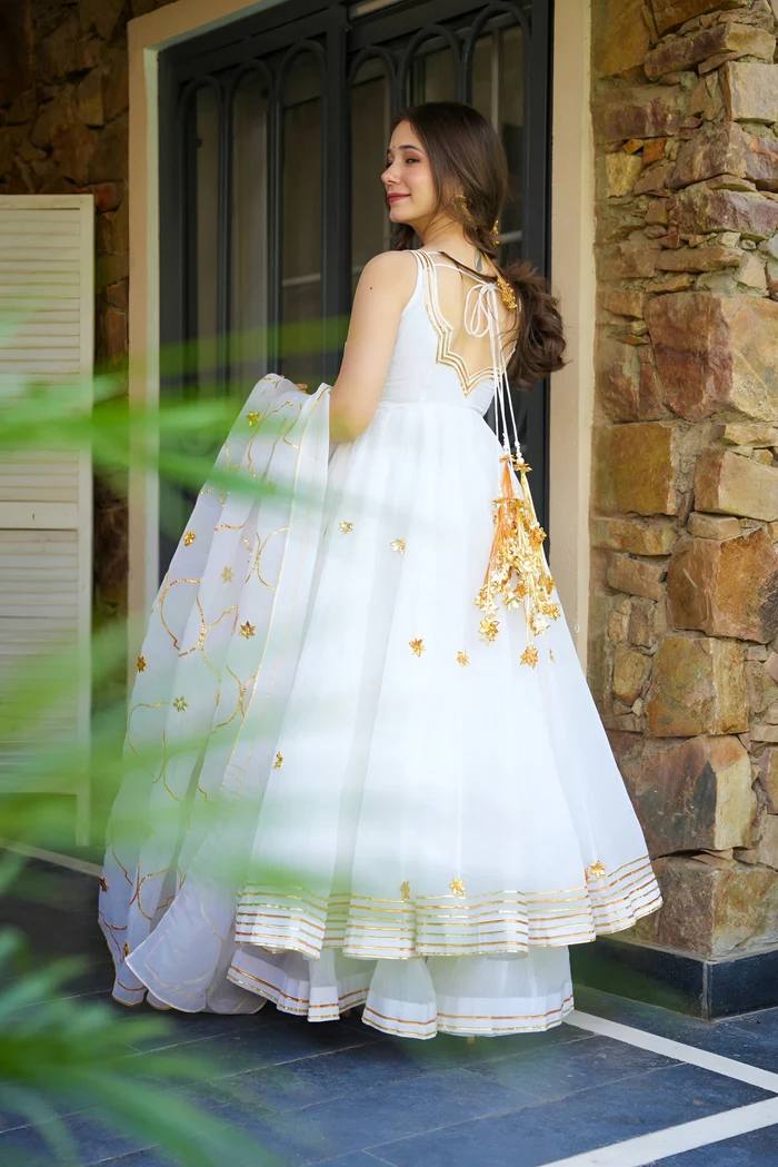 Premium Faux Georgette Anarkali Kurta Set