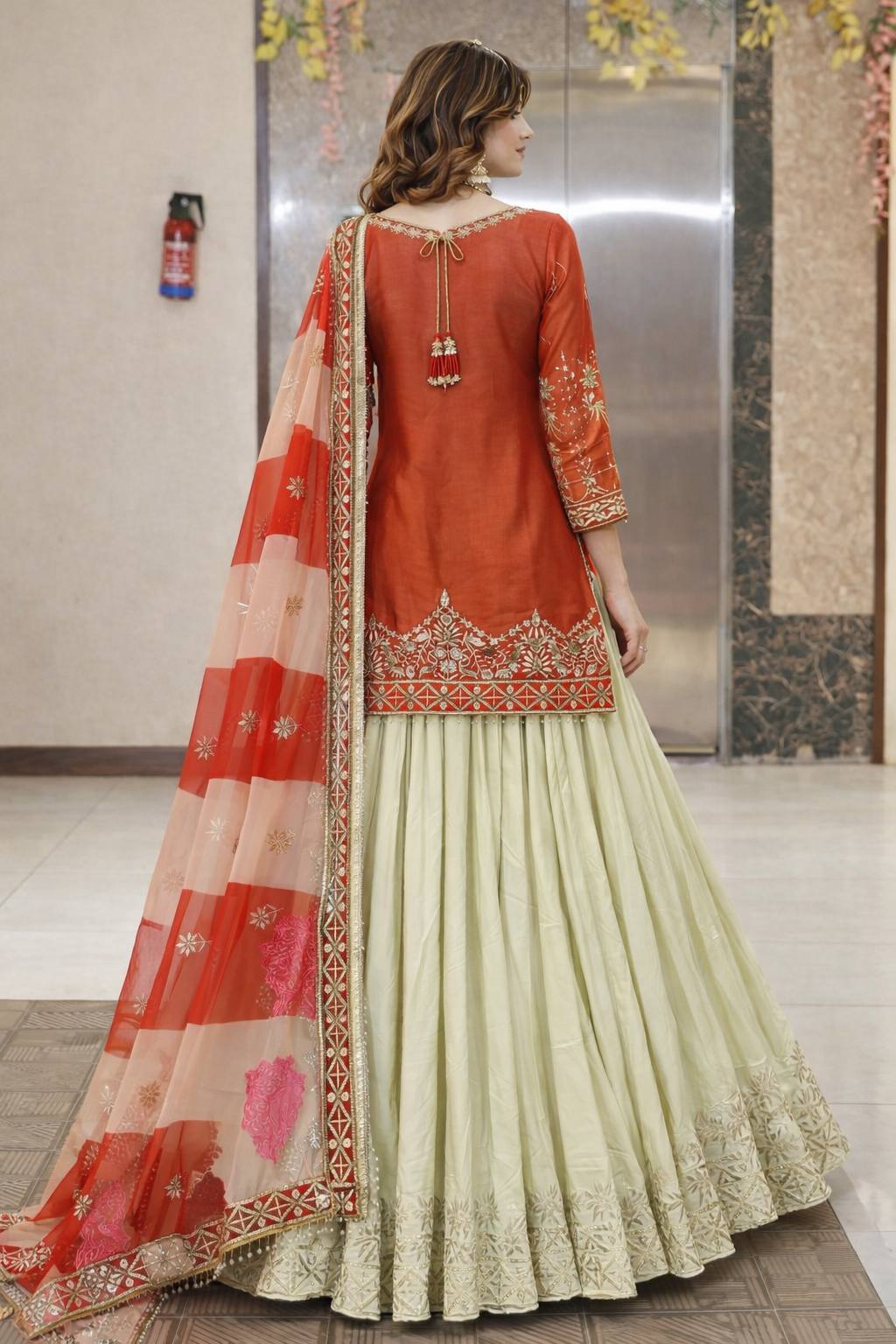 Luxurious Ethnic Suit Set with Exquisite Embroidery Work and Designer Dupatta