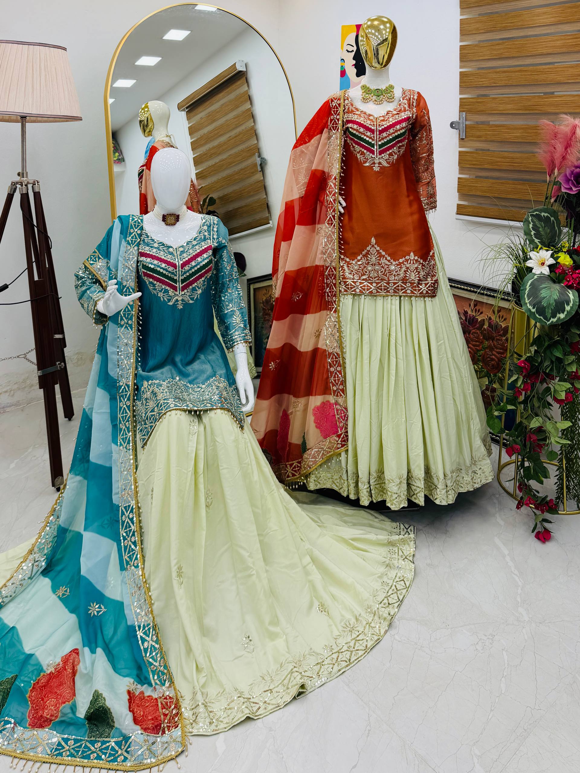 Luxurious Ethnic Suit Set with Exquisite Embroidery Work and Designer Dupatta