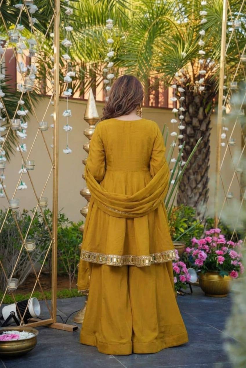 Ivory Sheeshmahal Sharara Suit Set