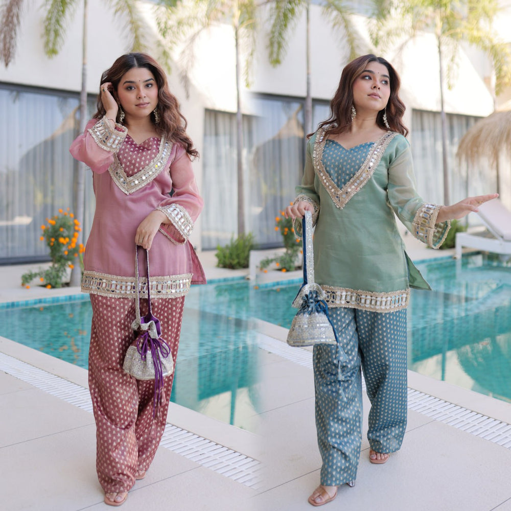 Premium Fabrics and Stunning Mirror Work