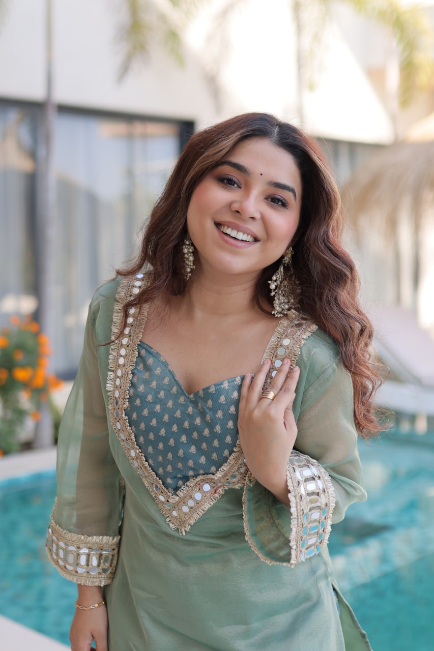 Premium Fabrics and Stunning Mirror Work